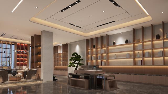 酒店前台大厅翻新